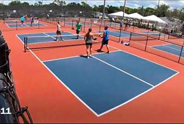 2019 Mintos US Open Pickleball Championships MXDS age Leone/Tocco vs. Andrews/David