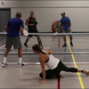 Working on a chainsaw serve... Coach David Pickleball &amp; El Mirage vs Thu...