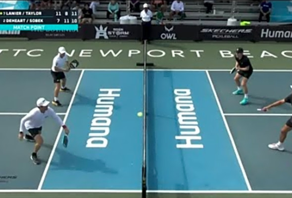 Sobek/DeHeart vs. Lanier/Taylor - Men&#039;s Pro Doubles - APP Tour - Pickleball - Match Point