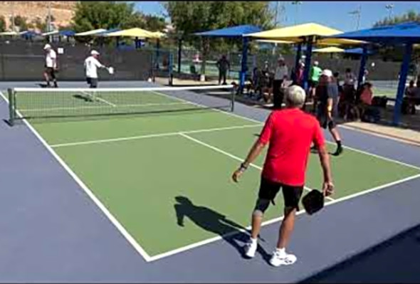 Huntsman Games: Mens doubles skill group 4.5/5.0 65/70 Otis/Leitzke vs Mitchell/Hamilton