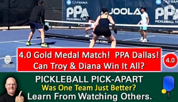 Pickleball 4.0 PPA Mixed Doubles Championship Match! Dallas, Texas. Which Team Wins And Why?