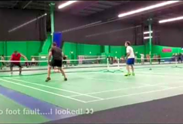 A Fun Pickleball game with some insane paddle flicks!