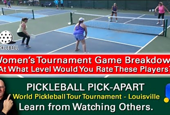 Pickleball! Tournament Play. At What Skill Level Would You Rate These Players?