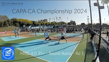 CAPA CA Championship 2024 - MXD 4.0 35 - Round Robin - Rd 1 #pickleball #pickleballtournament