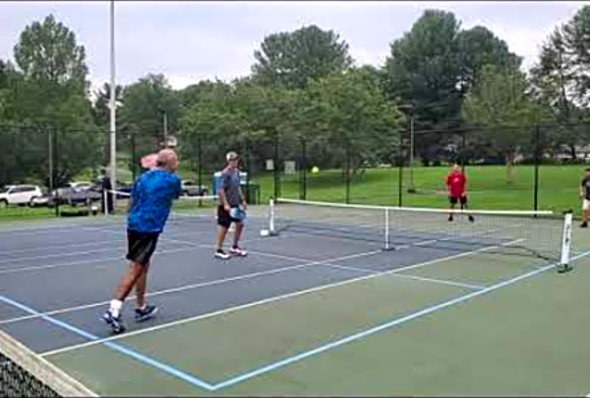 Frank&#039;s pickleball tournament semifinals. August 15, 2020.