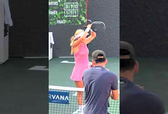 Anna Leigh Waters wins a pickleball slam and shows her emotion