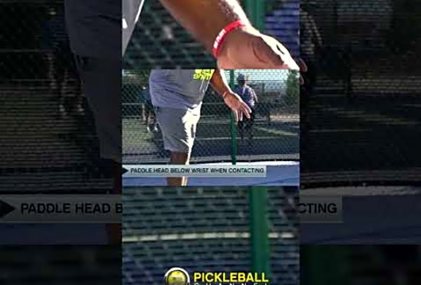 Byron Freso Backhand Serve in Pickleball #pickleball #shorts