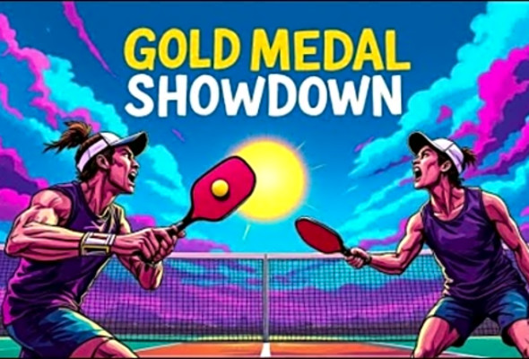 $3000 Pickleball Tournament Gold Medal Match Mixed Doubles in Texas