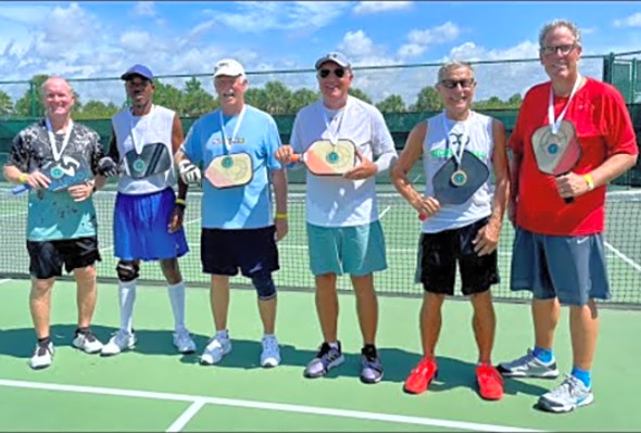The Villages Men&#039;s 7.5 Combined Rating Pickleball Tournament - August 17, 2021 - Final Gold match.