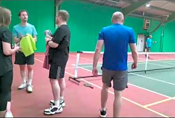 Swindon Pickleball tournament 4.0 bronze match