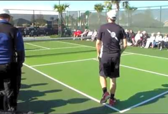 Villages Pickleball Exhibition Gabrielsen and Elliott vs. Miller and Staub