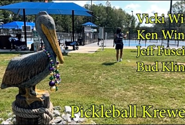 Pickleball Krewe - P17 - Being in the Ready Position, Playing Pickleball in the AP &amp; Taylor Garcia.