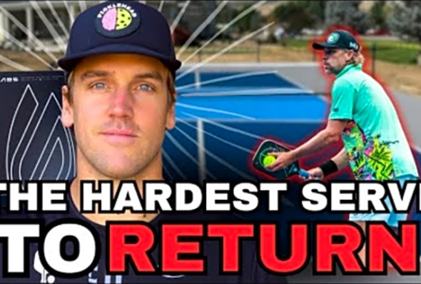 This is the most difficult SERVE to return in pickleball! HOW TO DO IT