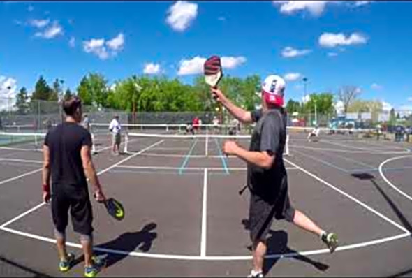 Battle of the Paddle at The Edmonton Pickleball Club 3.5 Gold Medal Match Game 2 (best of 3)