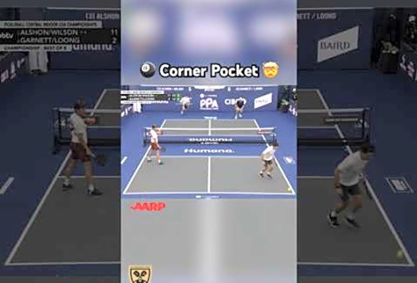 Corner pocket! #pickleball #highlights #sports #shorts