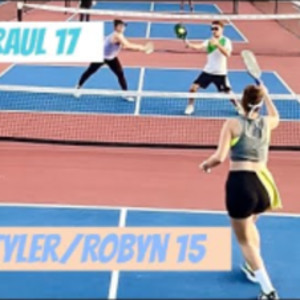 Tennis Players first Pickleball Game