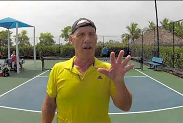 Finishing up two days of pickleball doubles with coach David Wyrsch