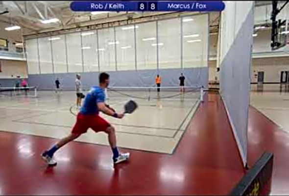 Rob and Keith vs. Marcus and Fox - 4.0 Pickleball Match