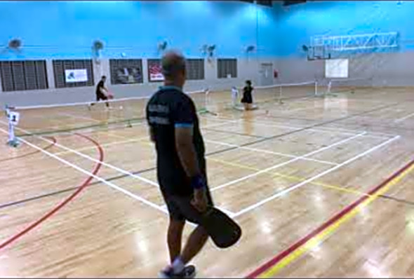 Pickleball Singapore - Andrew vs Indian Guest