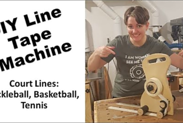 Line Tape Machine DIY, Perfect for Basketball, Pickleball, Tennis Court Lines