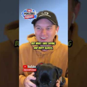 New Co-Host... Buffy! #PugLife #pickleballislife #pickleballtips #adorab...