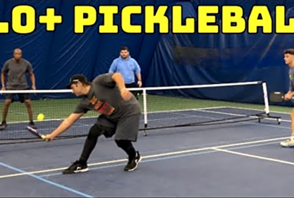 4.0 Mens Doubles Pickleball - Matt &amp; Harris vs Reggie &amp; Mike - Long Beach Tennis Center