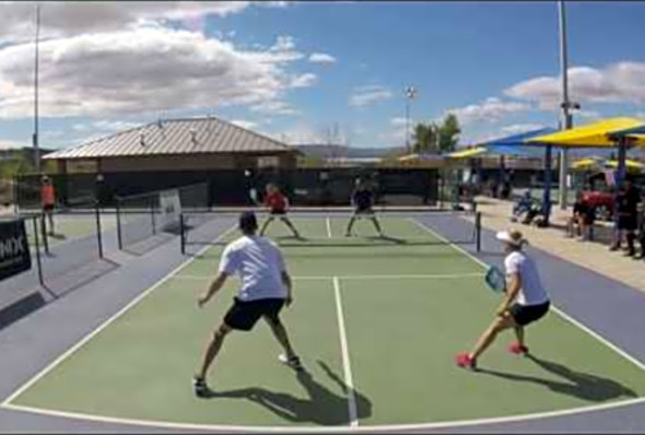 Southern Utah Pickleball Shootout, MXD 5.0. Anderson/Roberts vs Kapp/Hollingsworth Game 2
