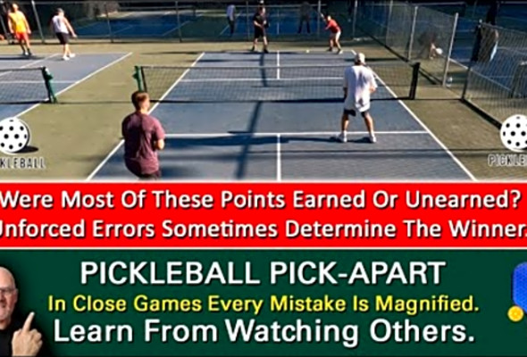 Pickleball! Points Given Away vs Points Earned! Usually The Difference In Who Wins And Who Loses!