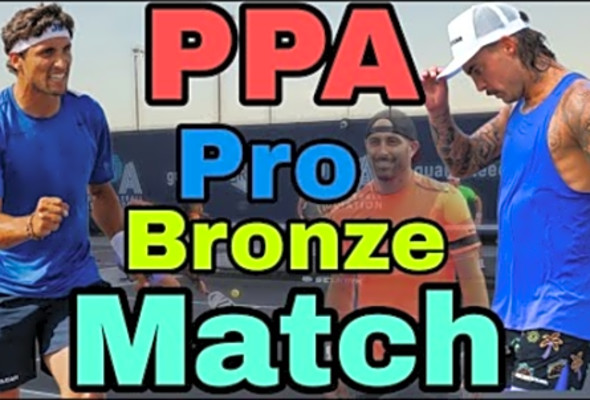 Jay Devilliers/Tyson McGuffin VS AJ Koller/Tyler Loong PPA orlando 2022 Bronze Medal Match