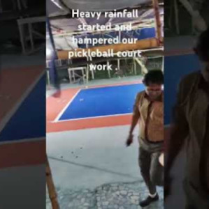 making of pickleball court.#sportsnews #sports #pickleball #trending #tr...