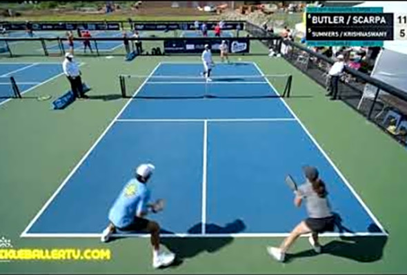 HIGHLIGHTS- 2022 APP Tour Indianapolis Open Mixed Pro Doubles Gold Match Butler Scarpa