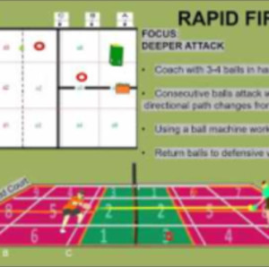 Rapid Fire - Pickleball Net Drill