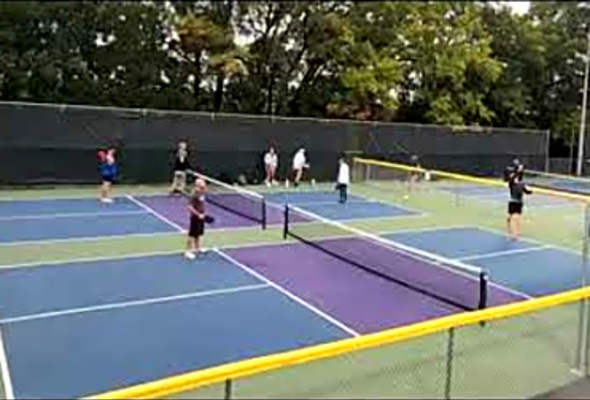 4.5 Pickleball match at Grand Rapids , Belknap park