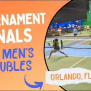 Finals of local 5.0 Men&#039;s Doubles Pickleball Tournament in Florida