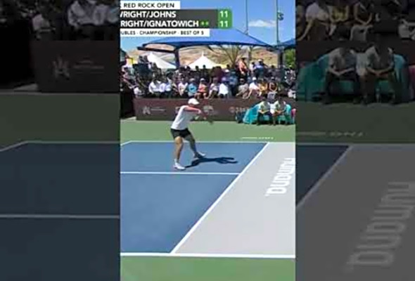 Wright/Johns vs Bright/Ignatowich - Selkirk Red Rock Open (5) #shorts #pickleball
