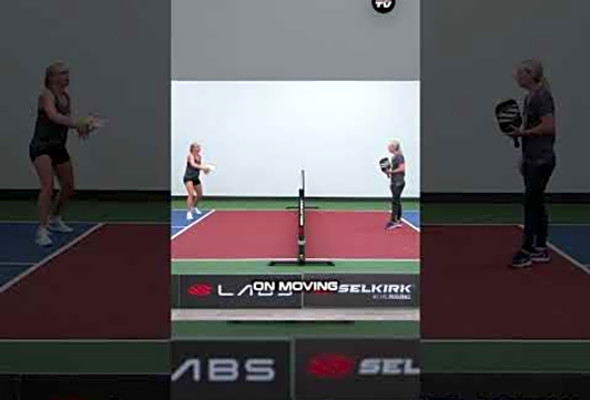 Focus on Consistency and Footwork when dinking with pro Susannah Barrs favorite dinking drill!