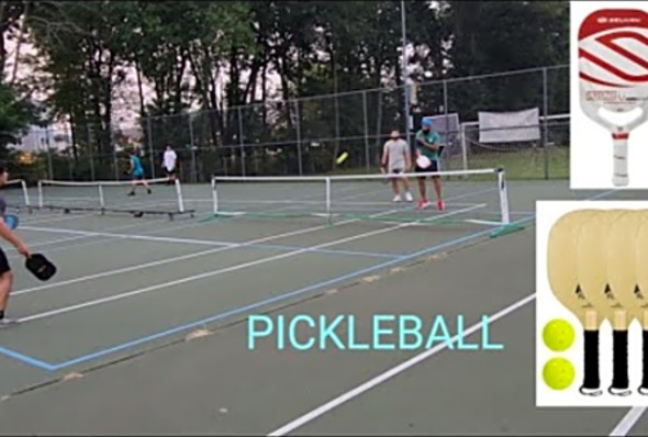 Pickle ball game at clark, NJ #newjersey #usa #pickleball #2023 #fun #selkirkpaddle #selkirk