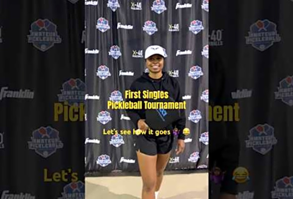 My First Singles Pickleball Tournament! #pickleballsingles #analysttoathlete