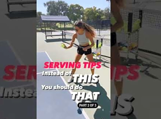 Pickleball Serving Tips (part 2 of 3) #pickleball #pickleballlessons #pickleballtips