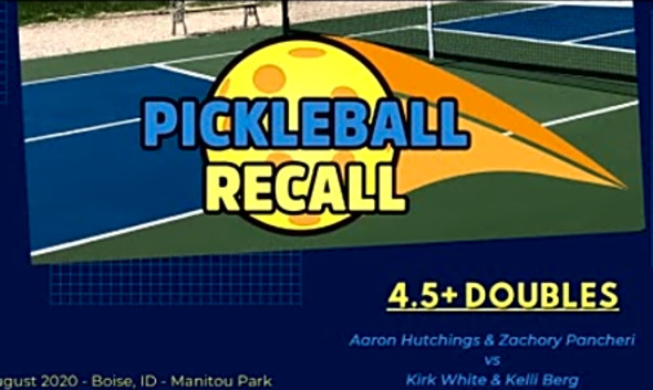 4.5 Doubles - 8/21/20 - (Pancheri/Hutchings v White/Berg) - Pickleball Recall