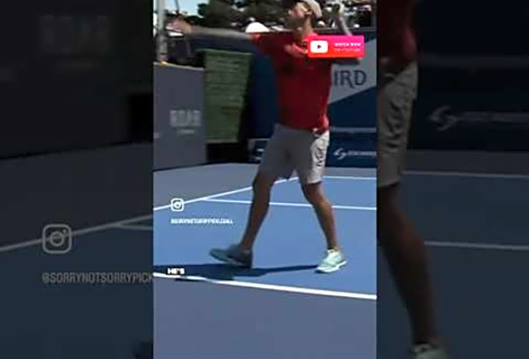 Pablo Tellez THROWS his paddle and BREAKS the video board #pickleball #pickleballhighlights #ppatour