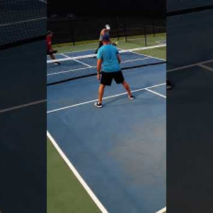 Player hit in balls playing pickleball #pickleball #ballislife #paddlesp...
