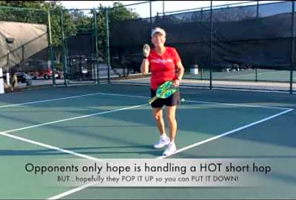 Pickleball: &quot;OFFENSIVE Block Drop from the Transition Zone&quot;, Deb Harrison