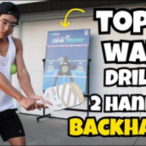 TOP 5 WALL DRILLS FOR TWO HANDED BACKHAND - Pickleball Drills 101