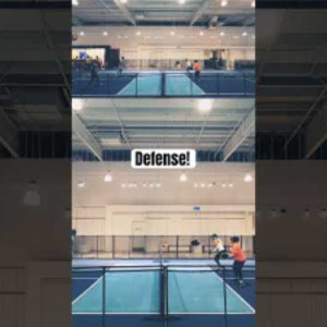 Drives, defense, and the put away! #pickleball #highlights #teamwork
