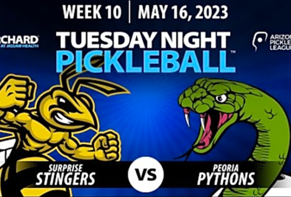 AZ PBL: Surprise Stingers vs Peoria Pythons (Tue May 16, Season 1, Week 10)