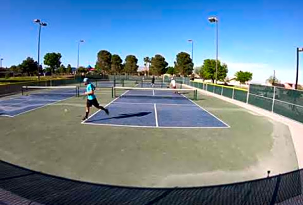 Pickleball Singles (Lone Mountain Regional Park, Las Vegas)