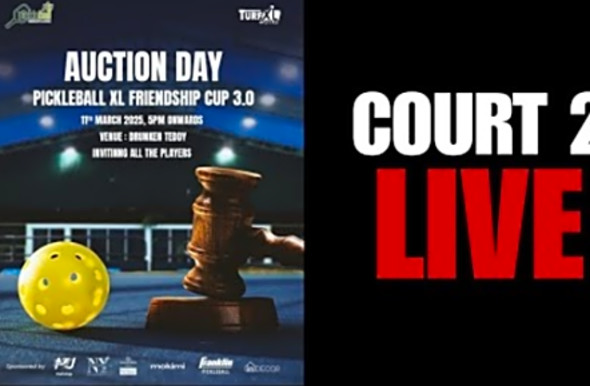 PICKLEBALL XL FRIENDSHIP CUP 3.0 DAY-1 COURT-2 LIVE LINK-2