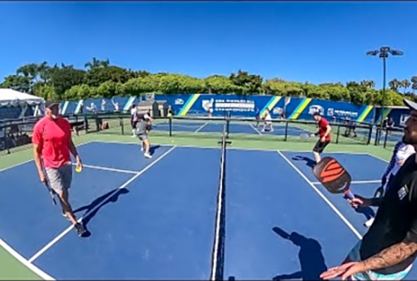 Drop &amp; Play Drill at Tyson McGuffin Pickleball Camp