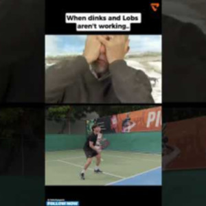 When Dinks and Lobs aren&#039;t working.. #pickleball #sports #trending #subs...
